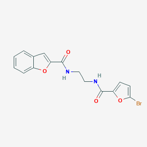 N-{2-[(5-bromo-2-furoyl)amino]ethyl}-1-benzofuran-2-carboxamide