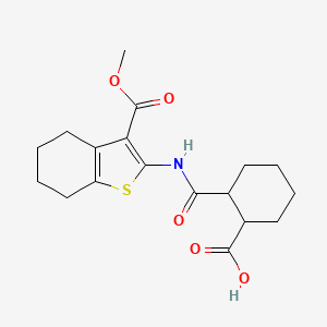 2-({[3-(methoxycarbonyl)-4,5,6,7-tetrahydro-1-benzothien-2-yl]amino}carbonyl)cyclohexanecarboxylic acid