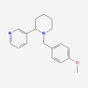 3-[1-(4-methoxybenzyl)-2-piperidinyl]pyridine