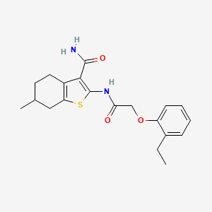 2-{[(2-ethylphenoxy)acetyl]amino}-6-methyl-4,5,6,7-tetrahydro-1-benzothiophene-3-carboxamide