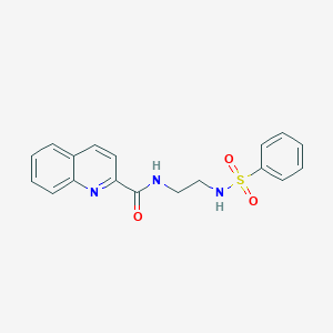 N-{2-[(phenylsulfonyl)amino]ethyl}-2-quinolinecarboxamide
