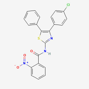 N-[4-(4-chlorophenyl)-5-phenyl-1,3-thiazol-2-yl]-2-nitrobenzamide