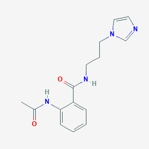 2-(acetylamino)-N-[3-(1H-imidazol-1-yl)propyl]benzamide