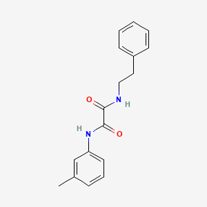 molecular formula C17H18N2O2 B5087050 N-(3-methylphenyl)-N'-(2-phenylethyl)ethanediamide 