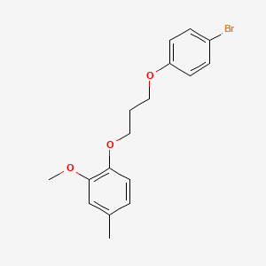 molecular formula C17H19BrO3 B5087105 1-[3-(4-bromophenoxy)propoxy]-2-methoxy-4-methylbenzene 