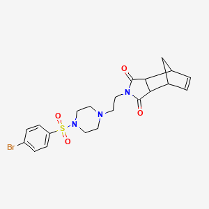 molecular formula C21H24BrN3O4S B5087138 2-(2-{4-[(4-bromophenyl)sulfonyl]piperazin-1-yl}ethyl)-3a,4,7,7a-tetrahydro-1H-4,7-methanoisoindole-1,3(2H)-dione 