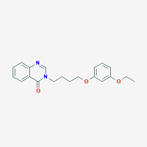 molecular formula C20H22N2O3 B5087174 3-[4-(3-ethoxyphenoxy)butyl]-4(3H)-quinazolinone 