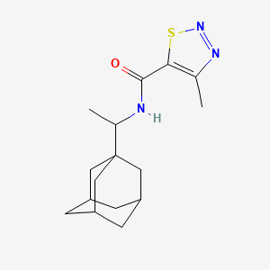 molecular formula C16H23N3OS B5087213 N-[1-(1-adamantyl)ethyl]-4-methyl-1,2,3-thiadiazole-5-carboxamide 