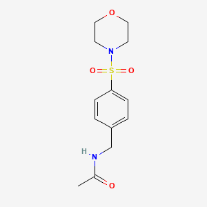 molecular formula C13H18N2O4S B5087218 N-{[4-(morpholin-4-ylsulfonyl)phenyl]methyl}acetamide 