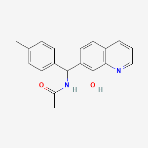 molecular formula C19H18N2O2 B5087231 N-[(8-hydroxy-7-quinolinyl)(4-methylphenyl)methyl]acetamide 
