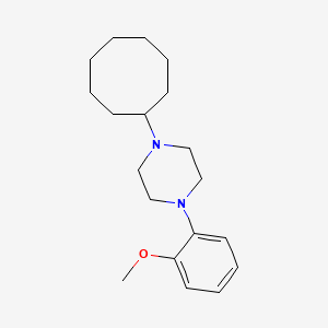 molecular formula C19H30N2O B5087256 1-cyclooctyl-4-(2-methoxyphenyl)piperazine 
