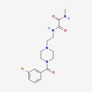 molecular formula C16H21BrN4O3 B5087281 N-{2-[4-(3-bromobenzoyl)-1-piperazinyl]ethyl}-N'-methylethanediamide 