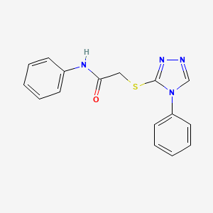 N-phenyl-2-[(4-phenyl-4H-1,2,4-triazol-3-yl)thio]acetamide