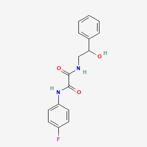 molecular formula C16H15FN2O3 B5087339 N-(4-fluorophenyl)-N'-(2-hydroxy-2-phenylethyl)ethanediamide 