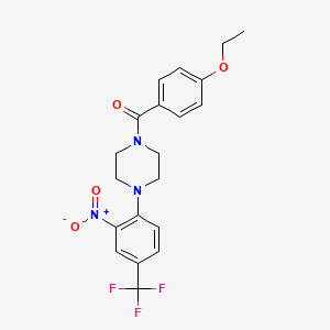 1-(4-ethoxybenzoyl)-4-[2-nitro-4-(trifluoromethyl)phenyl]piperazine