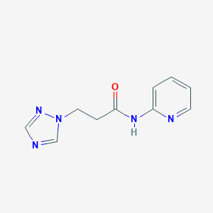 molecular formula C10H11N5O B508735 N-(2-pyridinyl)-3-(1H-1,2,4-triazol-1-yl)propanamide CAS No. 942033-82-1