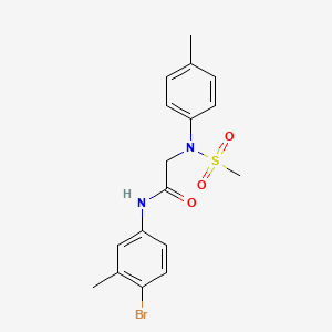 molecular formula C17H19BrN2O3S B5087372 N~1~-(4-bromo-3-methylphenyl)-N~2~-(4-methylphenyl)-N~2~-(methylsulfonyl)glycinamide 