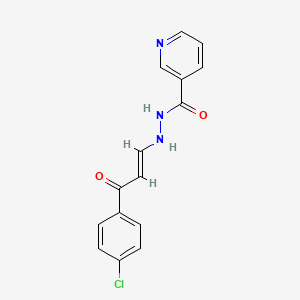 N'-[3-(4-chlorophenyl)-3-oxo-1-propen-1-yl]nicotinohydrazide