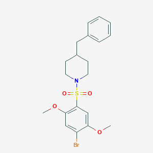 molecular formula C20H24BrNO4S B508740 4-Benzyl-1-[(4-bromo-2,5-dimethoxyphenyl)sulfonyl]piperidine CAS No. 428474-78-6