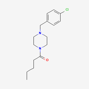 1-(4-chlorobenzyl)-4-pentanoylpiperazine