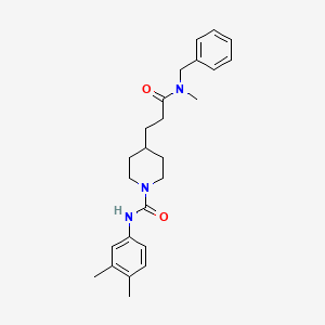 4-{3-[benzyl(methyl)amino]-3-oxopropyl}-N-(3,4-dimethylphenyl)-1-piperidinecarboxamide