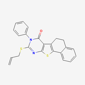 9-(allylthio)-8-phenyl-5,8-dihydronaphtho[2',1':4,5]thieno[2,3-d]pyrimidin-7(6H)-one