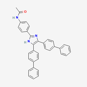 molecular formula C35H27N3O B5087465 N-[4-(4,5-di-4-biphenylyl-1H-imidazol-2-yl)phenyl]acetamide 
