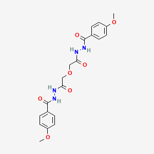 molecular formula C20H22N4O7 B5087514 N',N''-[oxybis(1-oxo-2,1-ethanediyl)]bis(4-methoxybenzohydrazide) 