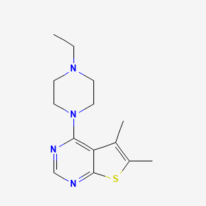 4-(4-Ethylpiperazin-1-yl)-5,6-dimethylthieno[2,3-d]pyrimidine