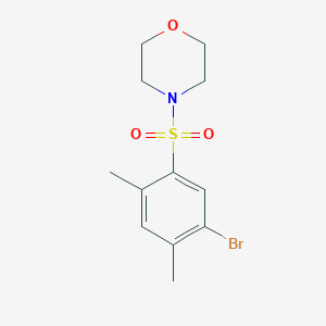 molecular formula C12H16BrNO3S B508753 4-(5-Bromo-2,4-dimethylphenyl)sulfonylmorpholine CAS No. 433972-13-5