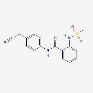 N-[4-(cyanomethyl)phenyl]-2-[(methylsulfonyl)amino]benzamide