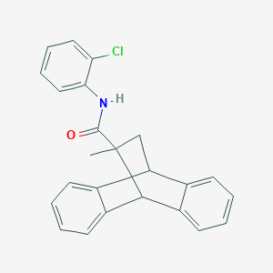 molecular formula C24H20ClNO B5087572 N-(2-chlorophenyl)-15-methyltetracyclo[6.6.2.0~2,7~.0~9,14~]hexadeca-2,4,6,9,11,13-hexaene-15-carboxamide CAS No. 309938-94-1