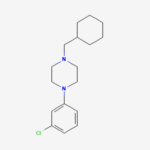 molecular formula C17H25ClN2 B5087580 1-(3-chlorophenyl)-4-(cyclohexylmethyl)piperazine 