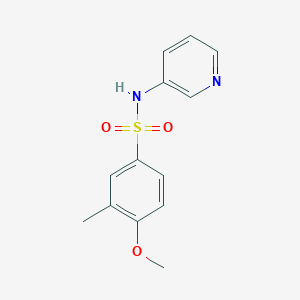 molecular formula C13H14N2O3S B508762 4-methoxy-3-methyl-N-(3-pyridinyl)benzenesulfonamide CAS No. 333746-10-4