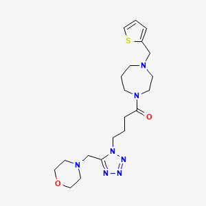 1-{4-[5-(4-morpholinylmethyl)-1H-tetrazol-1-yl]butanoyl}-4-(2-thienylmethyl)-1,4-diazepane