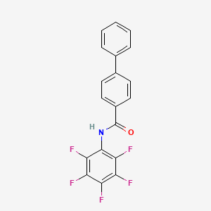 N-(pentafluorophenyl)-4-biphenylcarboxamide