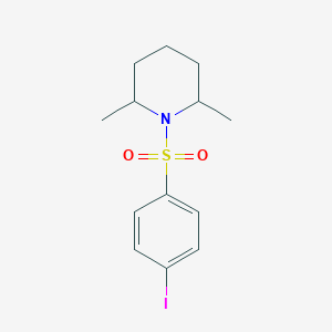 molecular formula C13H18INO2S B508766 1-(4-Iodophenyl)sulfonyl-2,6-dimethylpiperidine CAS No. 326885-23-8
