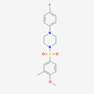 1-(4-Fluorophenyl)-4-(4-methoxy-3-methylbenzenesulfonyl)piperazine