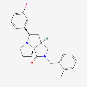 molecular formula C23H25FN2O B5087747 (3aS*,5S*,9aS*)-5-(3-fluorophenyl)-2-(2-methylbenzyl)hexahydro-7H-pyrrolo[3,4-g]pyrrolizin-1(2H)-one 