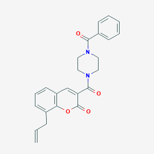 8-Allyl-3-(4-benzoyl-piperazine-1-carbonyl)-chromen-2-one