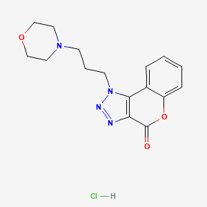 molecular formula C16H19ClN4O3 B5087830 1-[3-(4-morpholinyl)propyl]chromeno[3,4-d][1,2,3]triazol-4(1H)-one hydrochloride CAS No. 731017-44-0