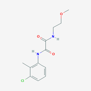 molecular formula C12H15ClN2O3 B5087856 N-(3-chloro-2-methylphenyl)-N'-(2-methoxyethyl)ethanediamide 