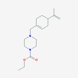 molecular formula C17H28N2O2 B5087881 ethyl 4-[(4-isopropenyl-1-cyclohexen-1-yl)methyl]-1-piperazinecarboxylate 