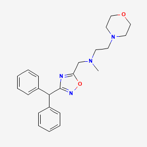 molecular formula C23H28N4O2 B5087887 N-{[3-(diphenylmethyl)-1,2,4-oxadiazol-5-yl]methyl}-N-methyl-2-(4-morpholinyl)ethanamine 