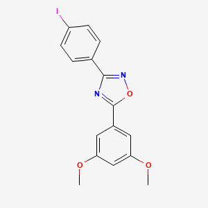 5-(3,5-dimethoxyphenyl)-3-(4-iodophenyl)-1,2,4-oxadiazole