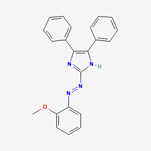 molecular formula C22H18N4O B5087911 2-[(2-methoxyphenyl)diazenyl]-4,5-diphenyl-1H-imidazole 