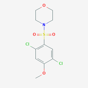 molecular formula C11H13Cl2NO4S B508793 4-[(2,5-Dichloro-4-methoxyphenyl)sulfonyl]morpholine CAS No. 433964-90-0