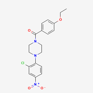 1-(2-chloro-4-nitrophenyl)-4-(4-ethoxybenzoyl)piperazine