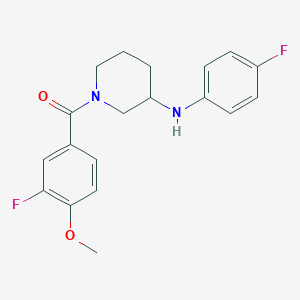1-(3-fluoro-4-methoxybenzoyl)-N-(4-fluorophenyl)-3-piperidinamine