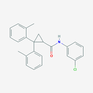 molecular formula C24H22ClNO B5087957 N-(3-chlorophenyl)-2,2-bis(2-methylphenyl)cyclopropanecarboxamide 